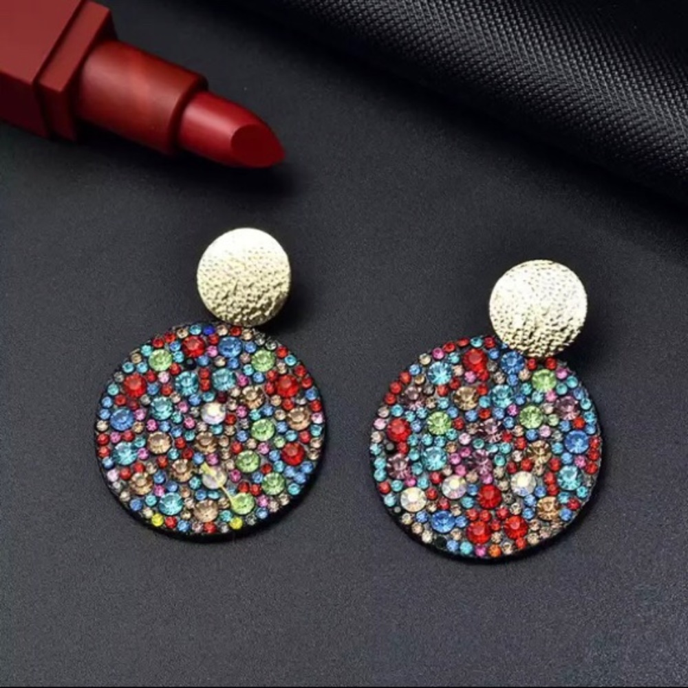 💥 Colorful Rhinestone Earrings